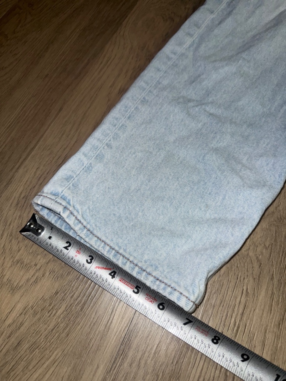 Y2K American Eagle Light Wash Baggy Jeans Skater Wide Leg 90s Vintage Vibes - Picture 4 of 10